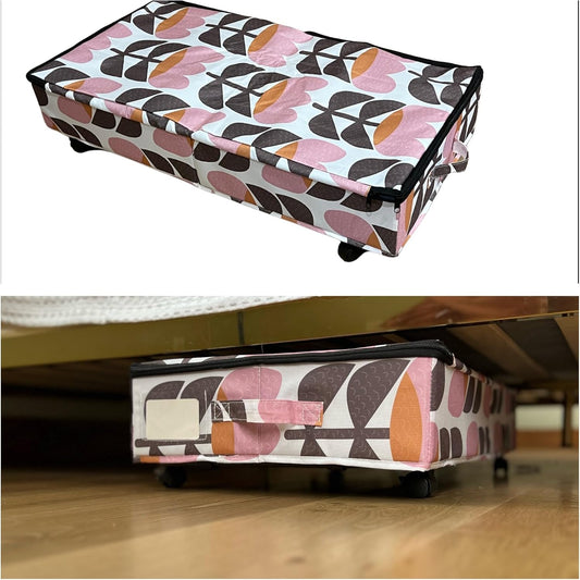 Under Bed Storage Bag – 54L Large Capacity Fabric Organizer with Handles & Zipper, 31.5×16.5×6.3 inch
